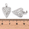 Brass Micro Pave Cubic Zirconia Pendants KK-N254-241P-3
