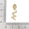Brass Micro Pave Cubic Zirconia Pendants KK-F921-06G-3