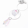 AB Color Plated Crystal Bullet Big Pendant Decorations HJEW-G019-03D-4