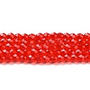 Transparent Glass Beads Strands GLAA-H021-04-25-2
