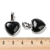 Natural Obsidian Pendants G-I358-A24-3