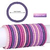 Polymer Clay Heishi Surfer Stretch Bracelets Set BJEW-SW00129-2