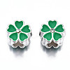 Alloy Enamel European Beads MPDL-T005-005-RS-3