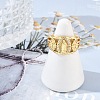 Brass Micro Pave Clear Cubic Zirconia Finger Rings for Women RJEW-Z081-01G-2