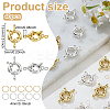 20Pcs 2 Colors Rack Plating Brass Spring Clasps KK-ME0003-47-2