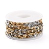 Two Tone 304 Stainless Steel Dapped Chains CHS-B001-21-2
