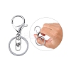 Iron Alloy Lobster Claw Clasp Keychain KEYC-D016-P-3
