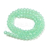 Baking Paint Transparent Glass Beads Strands DGLA-F029-J4mm-05-3