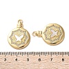 Brass Micro Pave Cubic Zirconia Pendants KK-U070-01E-G-3