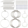 20Pcs 2 Styles 304 Stainless Steel Pendants STAS-YW0003-07-1