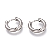 Tarnish Resistant 201 Stainless Steel Huggie Hoop Earrings EJEW-L256-05A-P-1