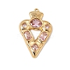 304 Stainless Steel Rhinestone Pendants SA-CBAA9A2-01G-02-1