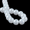 Electroplate Glass Beads Strands X-EGLA-Q062-10mm-E02-3