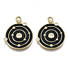 Brass Micro Pave Cubic Zirconia Pendants ZIRC-N039-056B-NF-2
