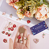 32Pcs 8 Style Rack Plating Alloy Enamel Pendants ENAM-SC0004-63-3