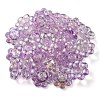UV Plating Rainbow Iridescent Acrylic Beads OACR-P010-04D-3