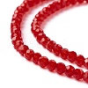 Transparent Glass Beads Strands GLAA-C019-01B-10-3
