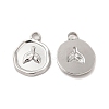 Non-Tarnish 304 Stainless Steel Pendants STAS-I671-09P-1