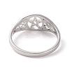 Non-Tarnish Pentacle with Sailor's Knot Finger Ring LS-RJEW-P037-01P-3