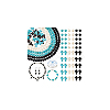 DIY Synthetic Turquoise Round & Cross Bracelets Making Kits DIY-NB0012-31-7