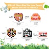 20Pcs 5 Styles Stop War Love Peace Themen Silicone Focal Beads SIL-CJ0002-11-2