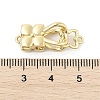 Brass Micro Pave Clear Cubic Zirconia Interlocking Clasps KK-U059-16G-3