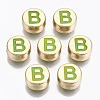 Alloy Enamel Beads ENAM-S122-029B-RS-1