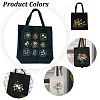 DIY Canvas Tote Bag Flower Pattern Embroidery Making Kit DIY-WH0308-236-5