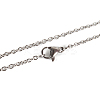 Non-Tarnish 304 Stainless Steel Unisex Cable Chain for Necklace STAS-P045-01P-B-1