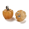 Natural Yellow Aventurine Pumpkin Charms G-K338-27P-04-2