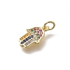 Brass Micro Pave Cubic Zirconia Pendants KK-D431-073C-G-2
