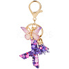 Resin Butterfly Pendant Keychains KEYC-TAC0034-03X-1