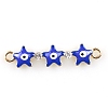 Alloy Enamel Connector Charms X1-FIND-TAC0016-26C-1