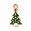 Christmas Theme Ion Plating(IP) 304 Stainless Steel Enamel Charms STAS-Z083-08G-03-1