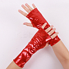 PU Leather Fingerless Gloves AJEW-WH20018-116C-7