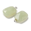Natural Xiuyan Jade Pendants G-K385-09P-2