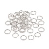 Brass Open Jump Rings KK-M165-9mm-01P-NR-1