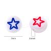 White Opaque Acrylic Beads MACR-YW0001-19F-2