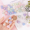 60Pcs 6 Colors Luminous Acrylic Beads SACR-SC0001-36-3
