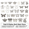 150Pcs 15 Styles Tibetan Style Zinc Alloy Pendants FIND-GO0002-13-2