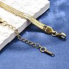 Ion Plating(IP) 304 Stainless Steel Herringbone Chain Necklace for Men Women LS-NJEW-E076-03E-G-4