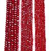 Electroplate Glass Beads Strands EGLA-A044-P4mm-A15-2
