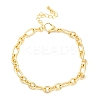 Brass Figaro Chain Bracelets for Women Men BJEW-K273-03G-4