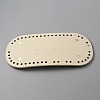 Oval PU Leather Knitting Crochet Bags Nail Bottom Shaper Pad DIY-WH0349-97A-1