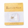 Brass Cubic Zirconia Charms X-RB-I077-08G-RS-3