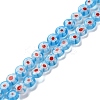 Handmade Millefiori Lampwork Beads Strands LAMP-G164-11D-1