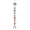 Gemstone Glass Sun Catcher Pendant HJEW-JM04656-2