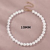 Plastic Imitation Pearl Round Beaded Necklaces for Women WGF0340-04-2