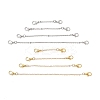 8Pcs 8 Styles Brass Cable Chains Chains AJEW-BA00146-2