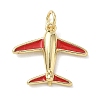Brass Enamel Pendants KK-B155-10G-03-1